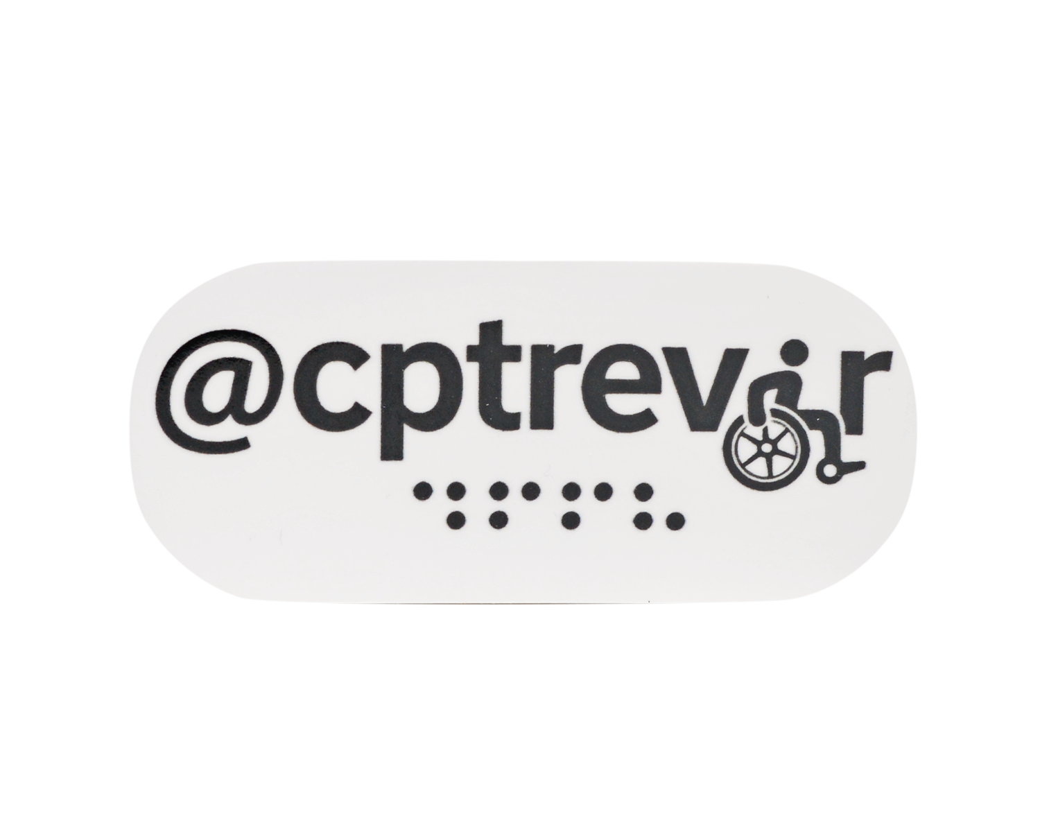 CPTrevor (Standard Braille) Logo Sticker